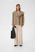 PerryIW Short Coat R - Sandy Grey Melange