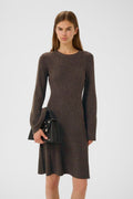 AntaliGZ Wool Short Dress - Chestnut Melange