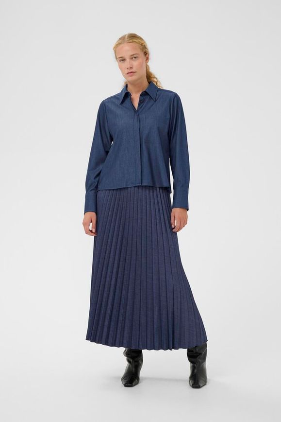 Cherrieiw Kjol - Mörk Denim