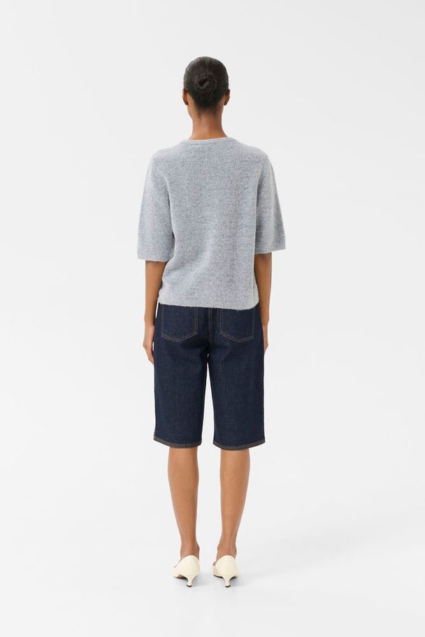 GZalpha Ss Tee - Pearl Blue Melange