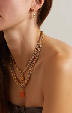 Micro Mexican Chain - Clear Gold