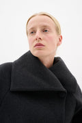 PerryIW Short Coat R - Mörkgrå melange