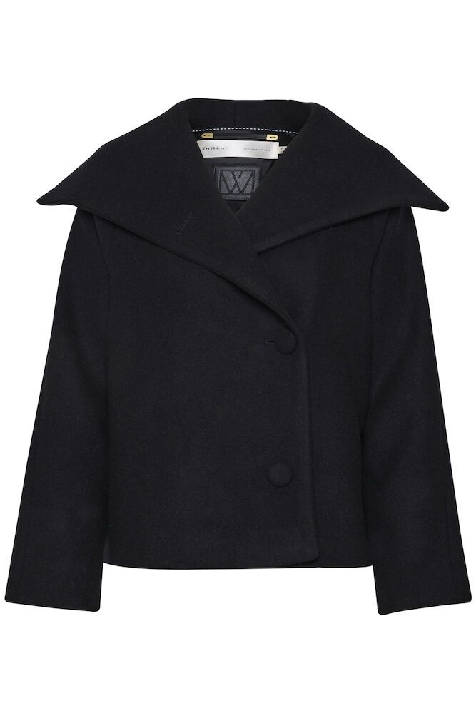 PerryIW Short Coat R - Svart