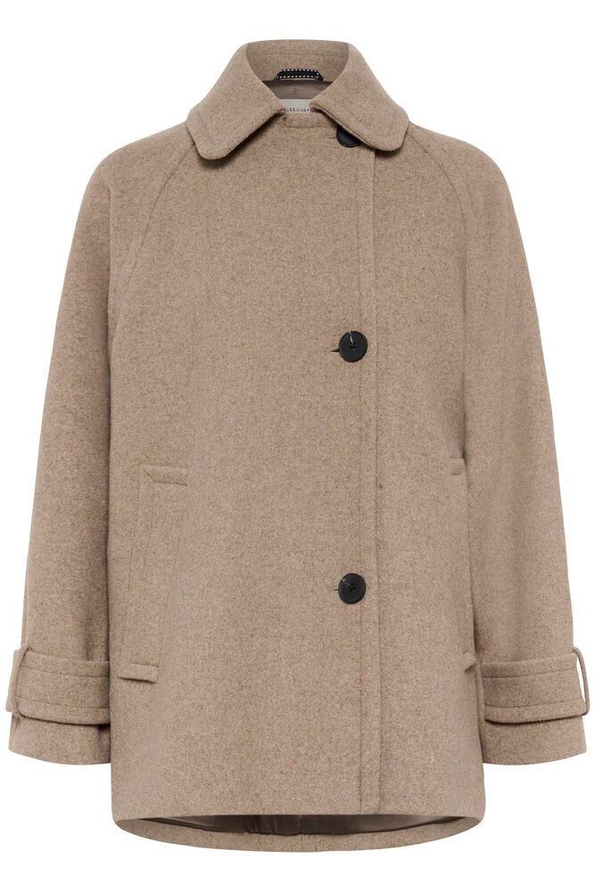 ThoraIW Minona Coat R - Sandy Grey Melange