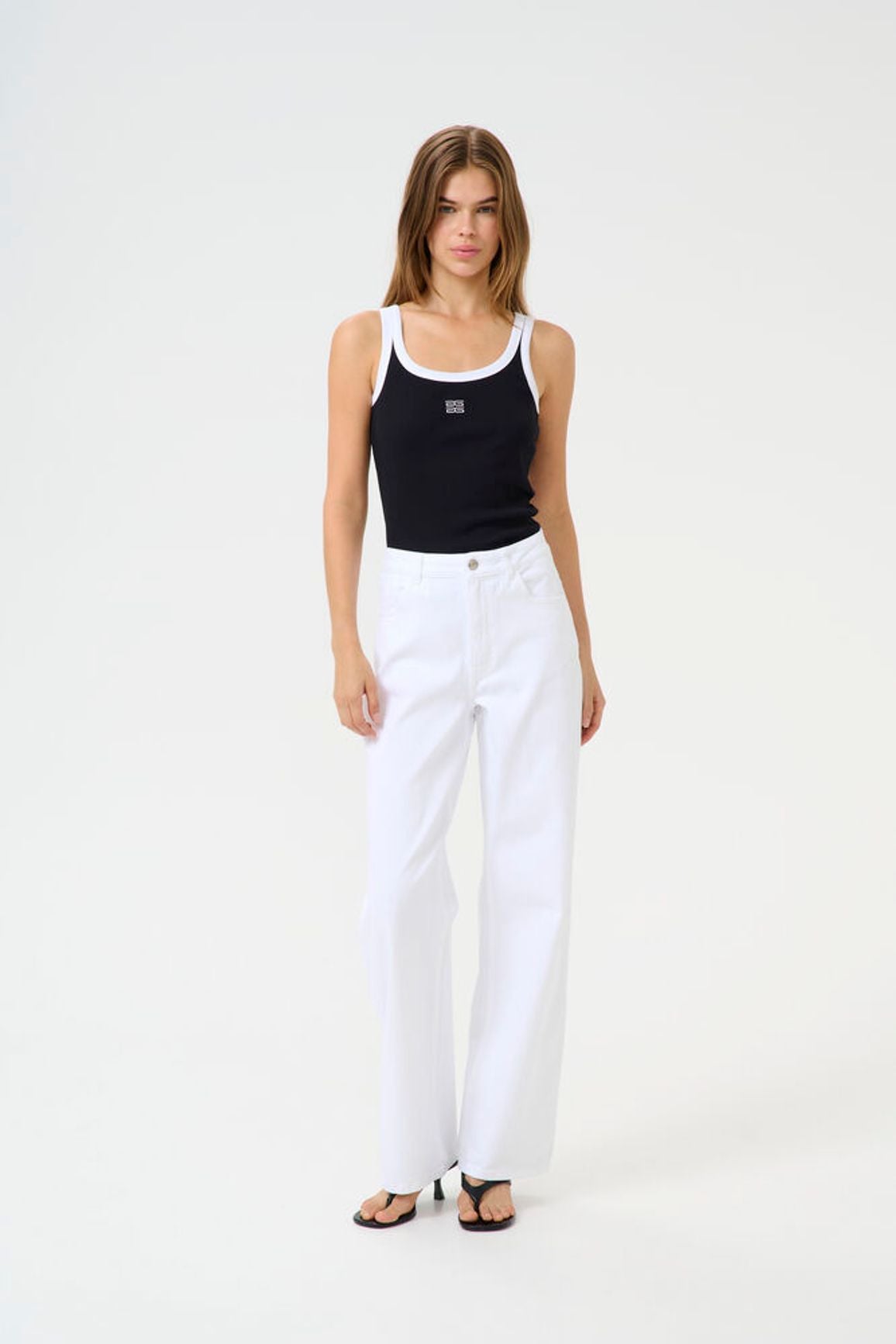 GZdrew Contrast Logo Top - Svart