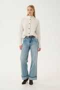 Gzalpha Shimmer Kofta - Ivory With Lurex