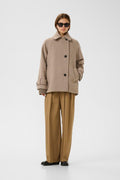 ThoraIW Minona Coat R - Sandy Grey Melange