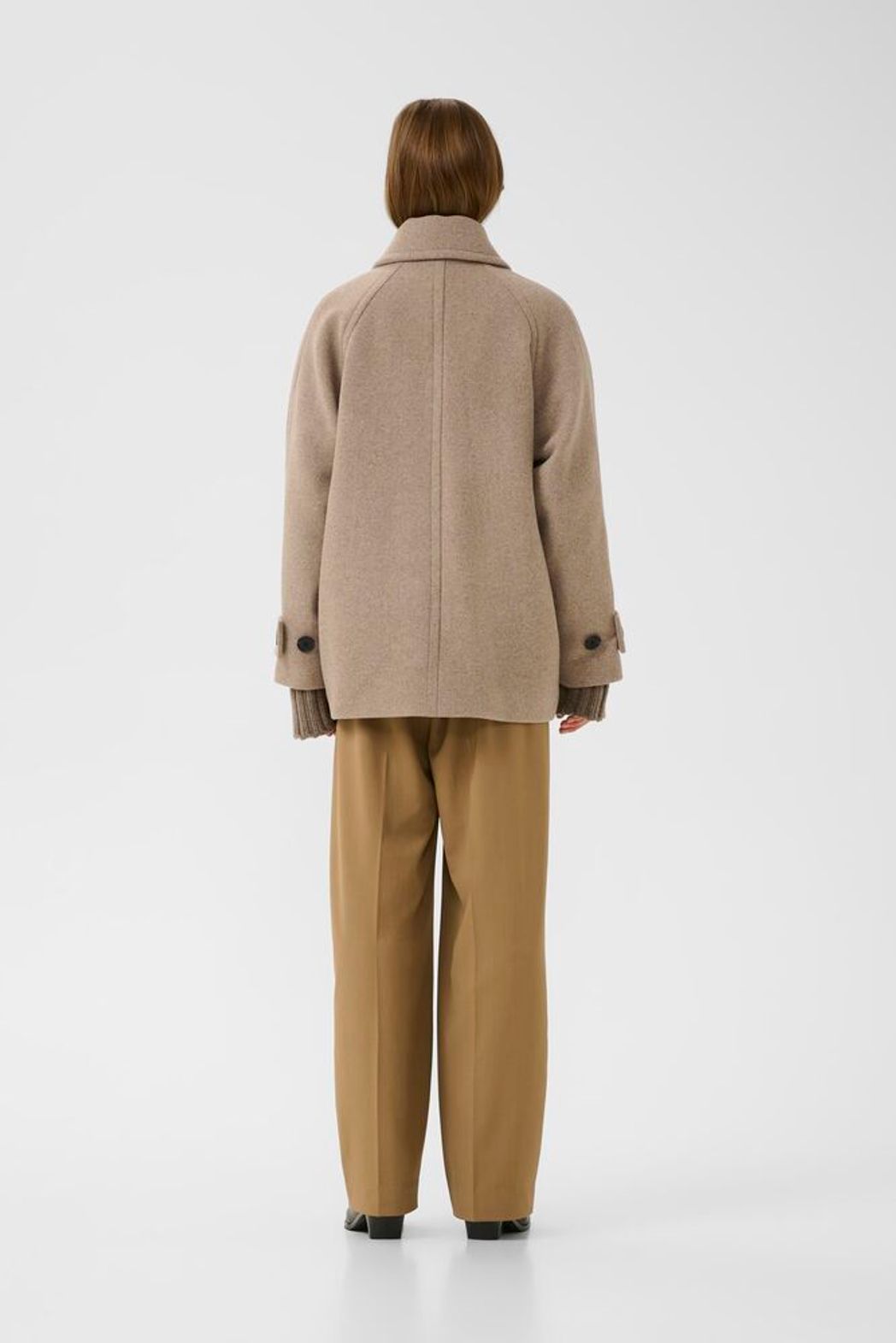 ThoraIW Minona Coat R - Sandy Grey Melange
