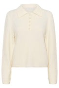 GZalpha Polo Pullover - Ivory