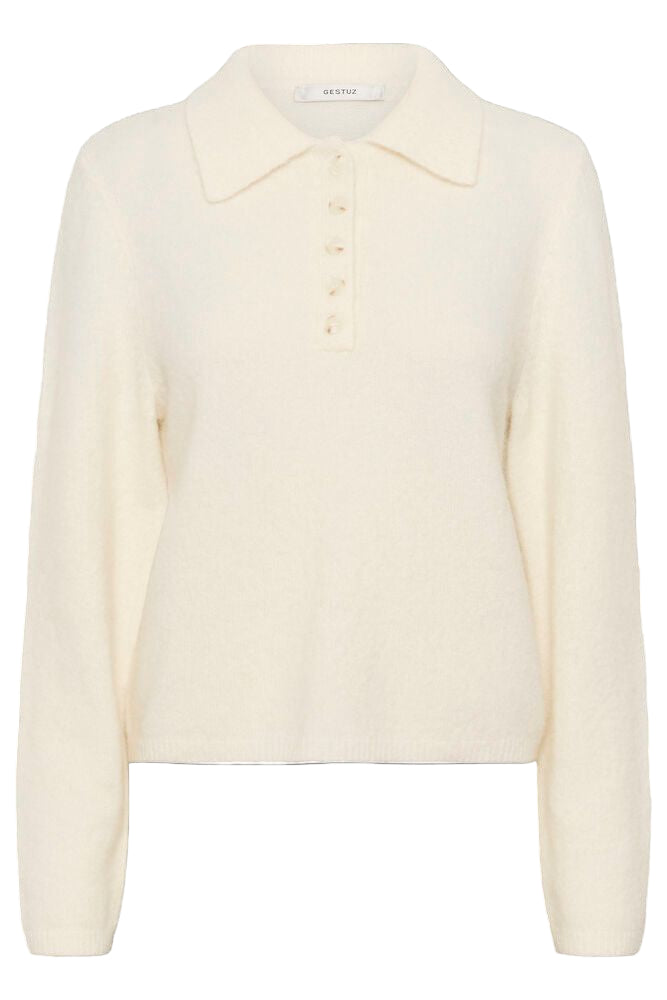 GZalpha Polo Pullover - Ivory