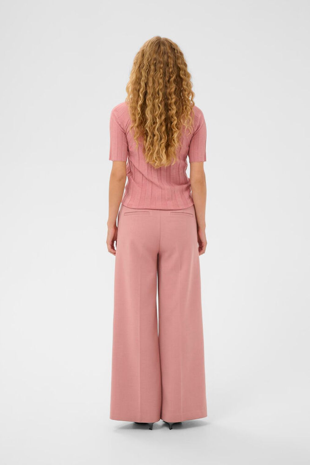 NikolaIW Kellsie Ss Pullover - Ash Rose Melange