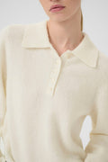 GZalpha Polo Pullover - Ivory