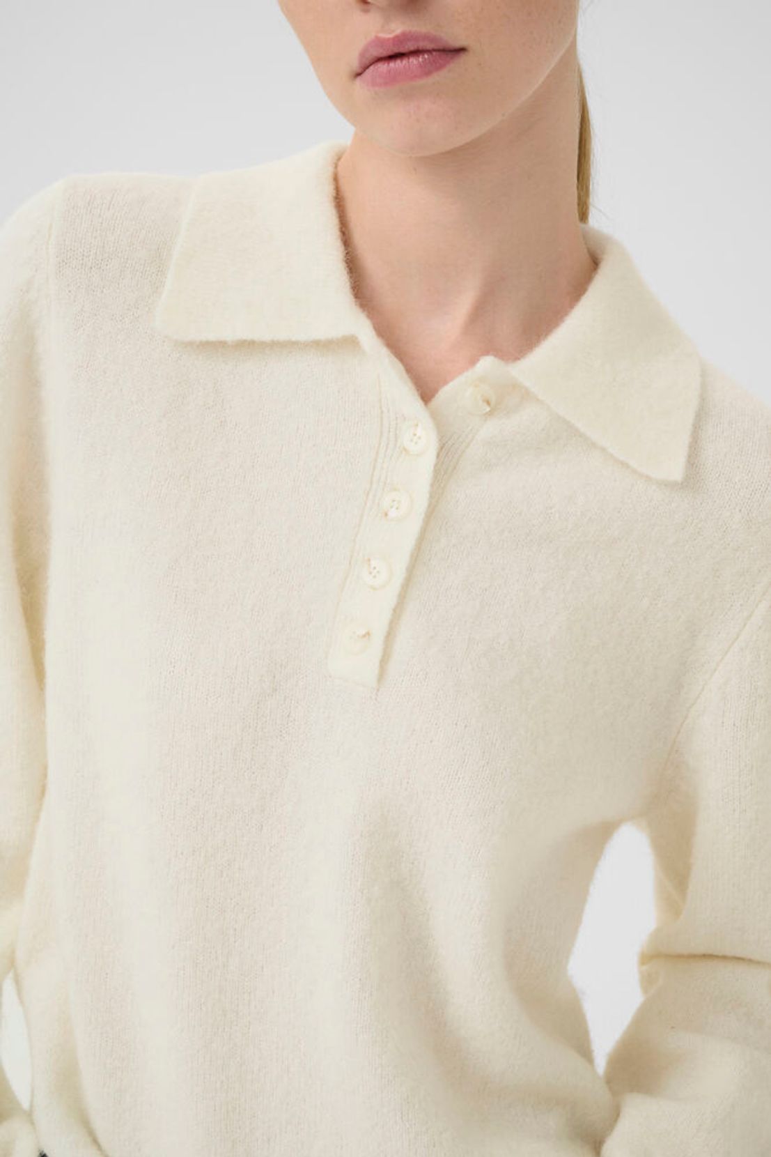 GZalpha Polo Pullover - Ivory