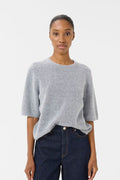 GZalpha Ss Tee - Pearl Blue Melange