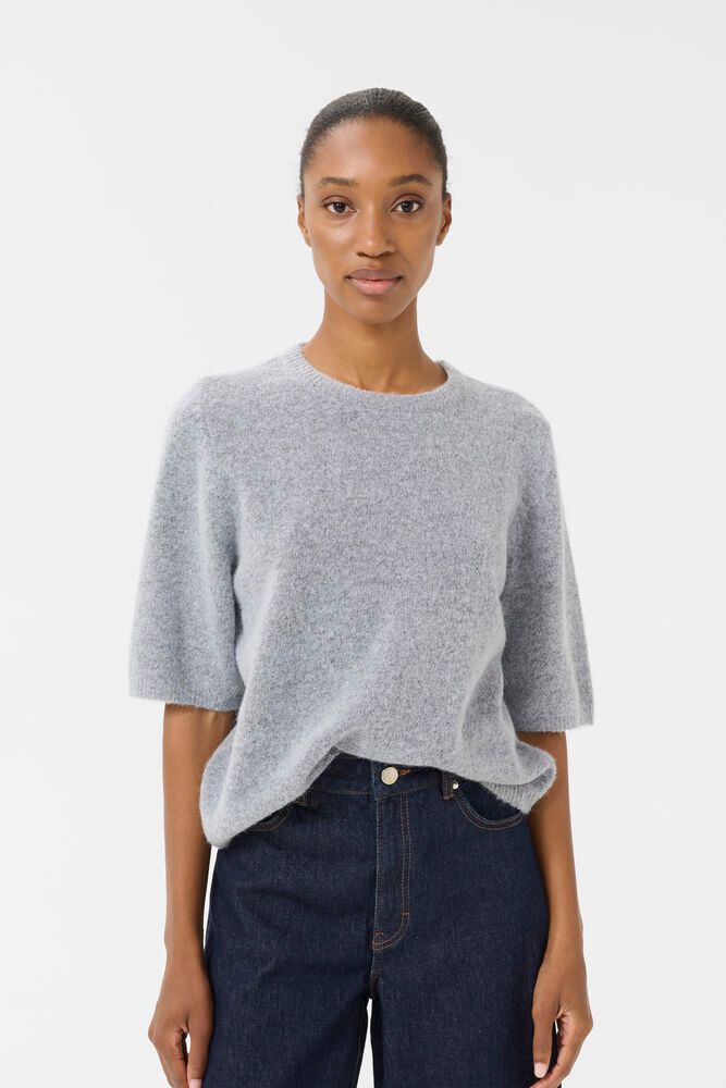 GZalpha Ss Tee - Pearl Blue Melange