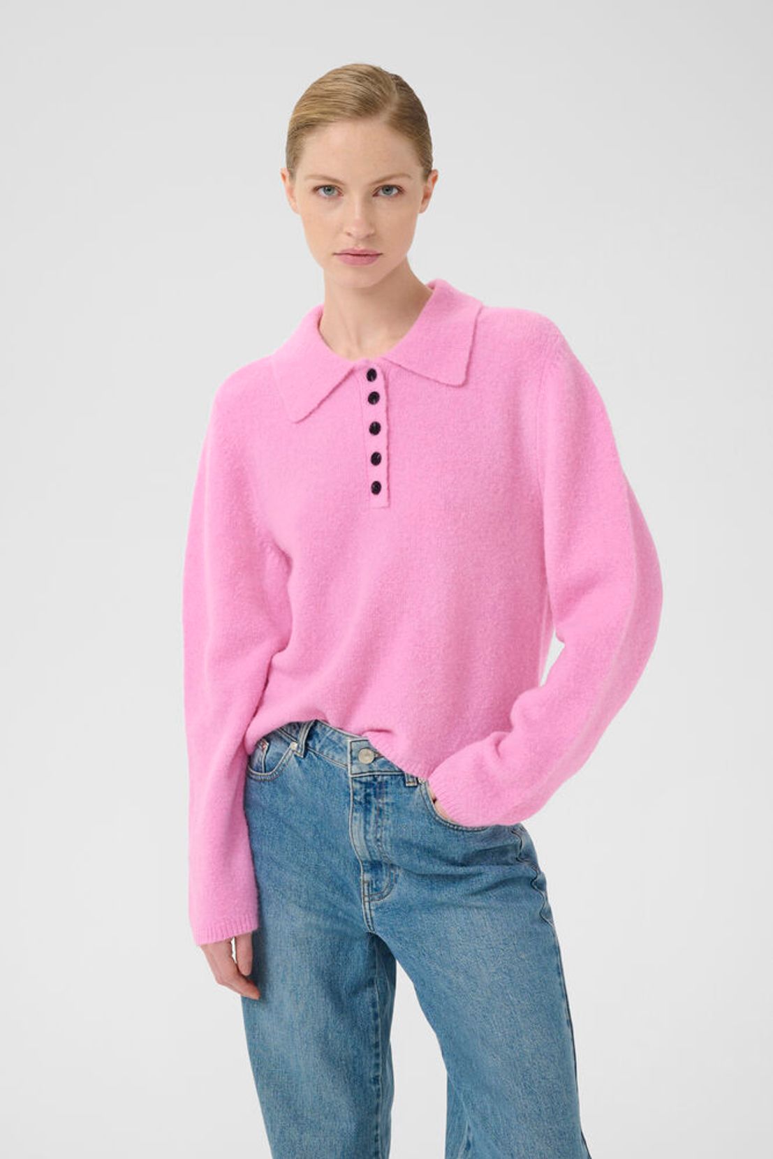 GZalpha Polo Pullover - Begonia Mélange