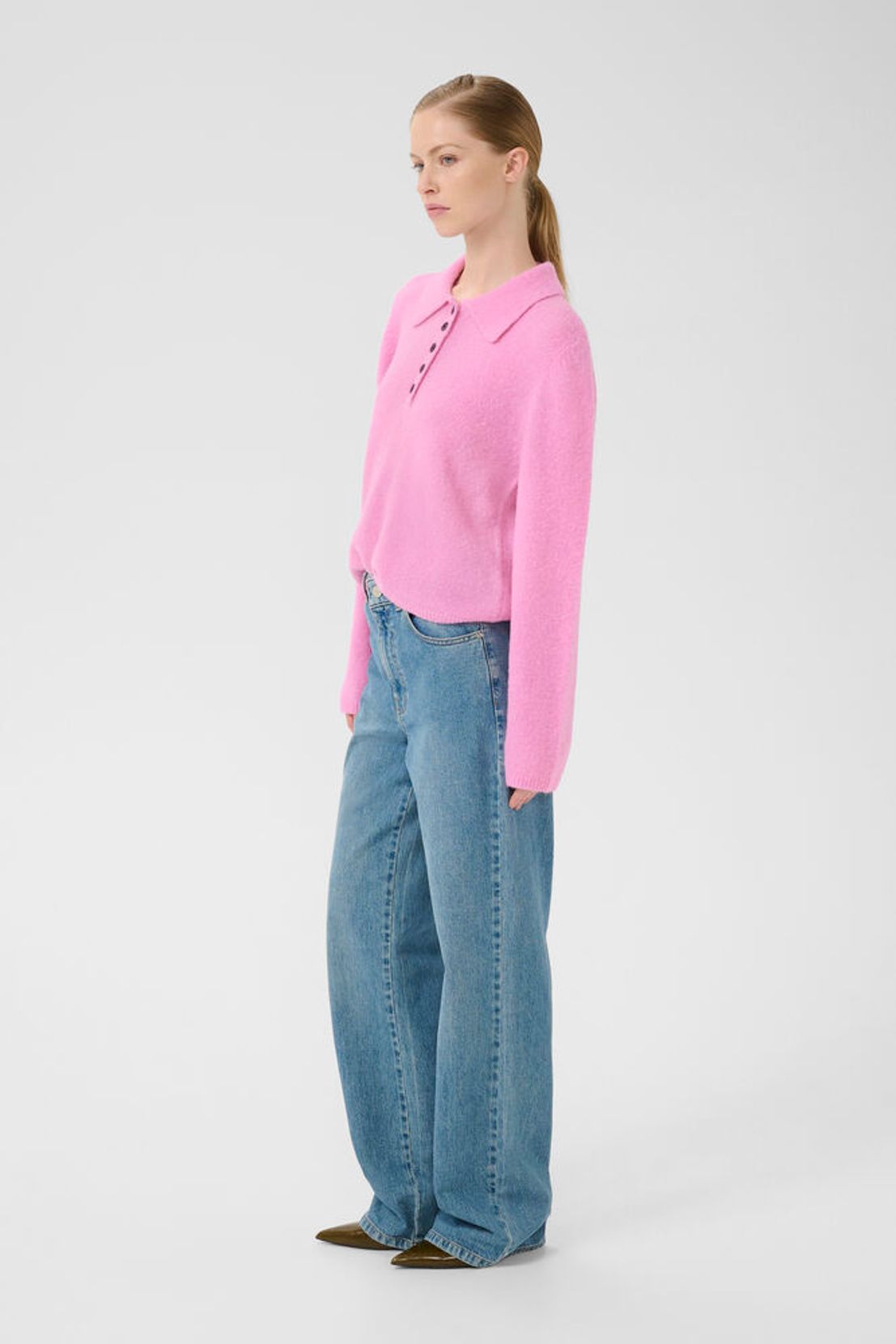 GZalpha Polo Pullover - Begonia Mélange