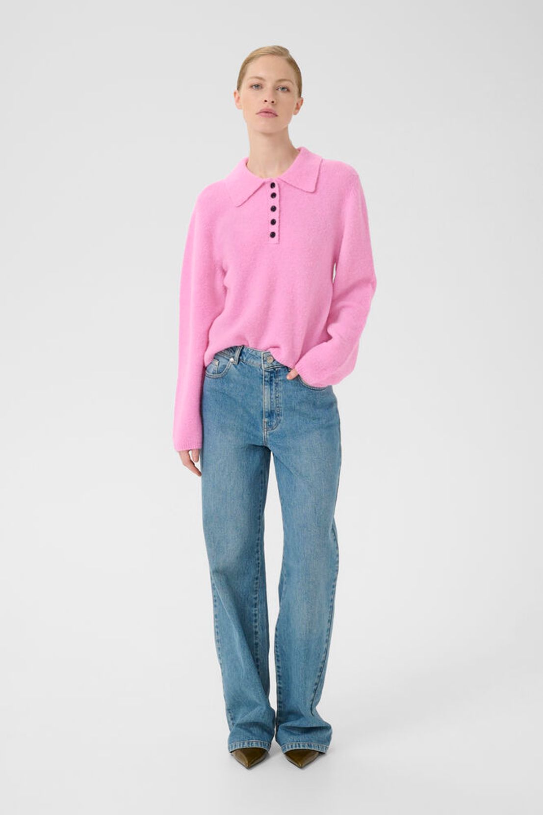 GZalpha Polo Pullover - Begonia Mélange