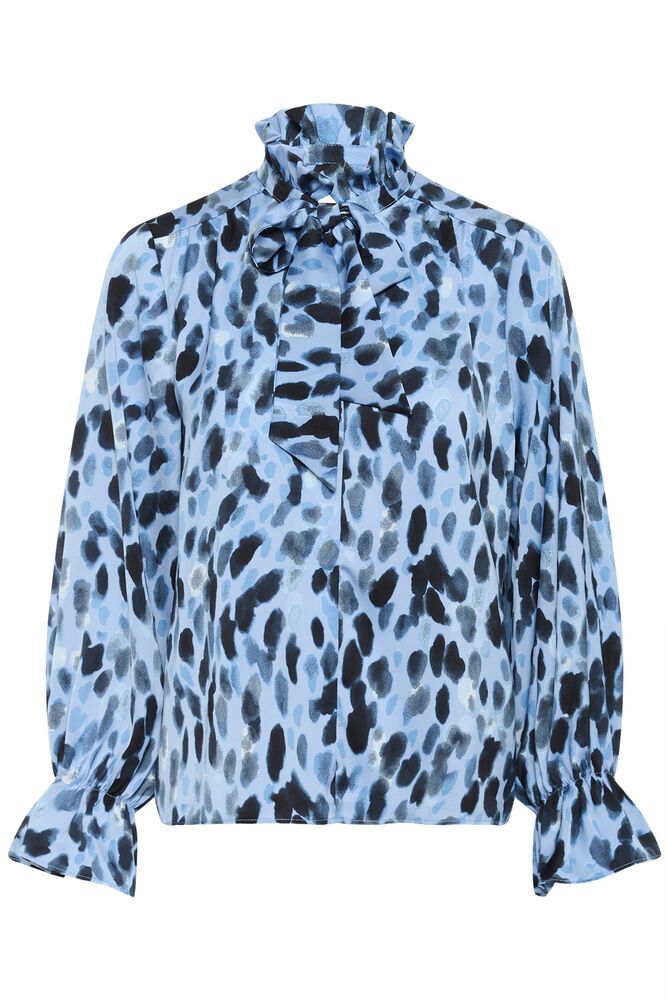 InWear GracieIW Printed Blus - Blue Painted Dot