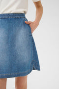 Bilaiw Bacca Kjol - Medium Blue