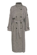 GZavic Long Coat - Black/White Houndstooth
