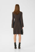 AntaliGZ Wool Short Dress - Chestnut Melange