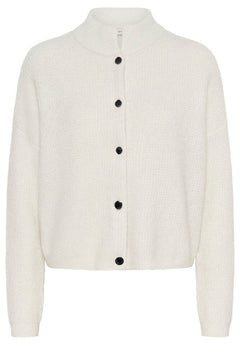 Gzalpha Shimmer Cardigan - Ivory With Lurex