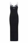 GZdrew Contrast Logo Dress - Svart