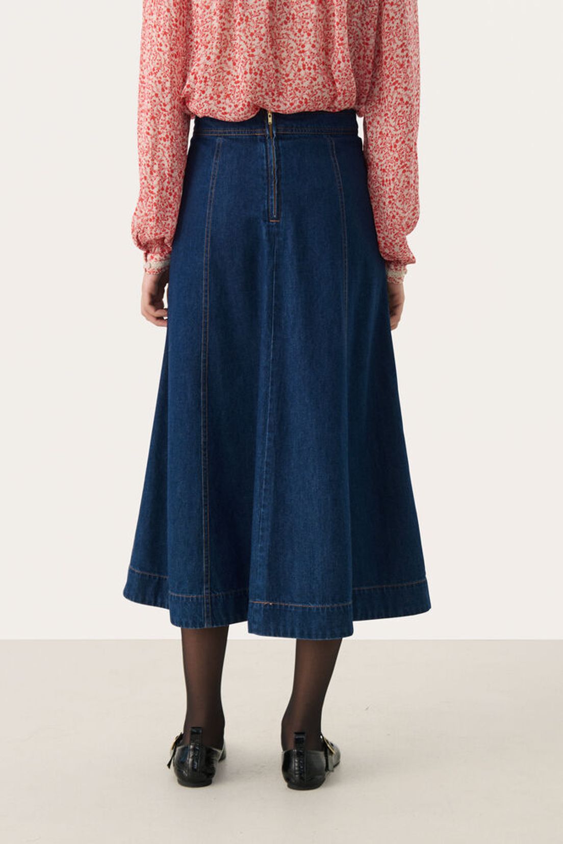 PetrinaPW Jeanskjol - Dark Vintage Denim