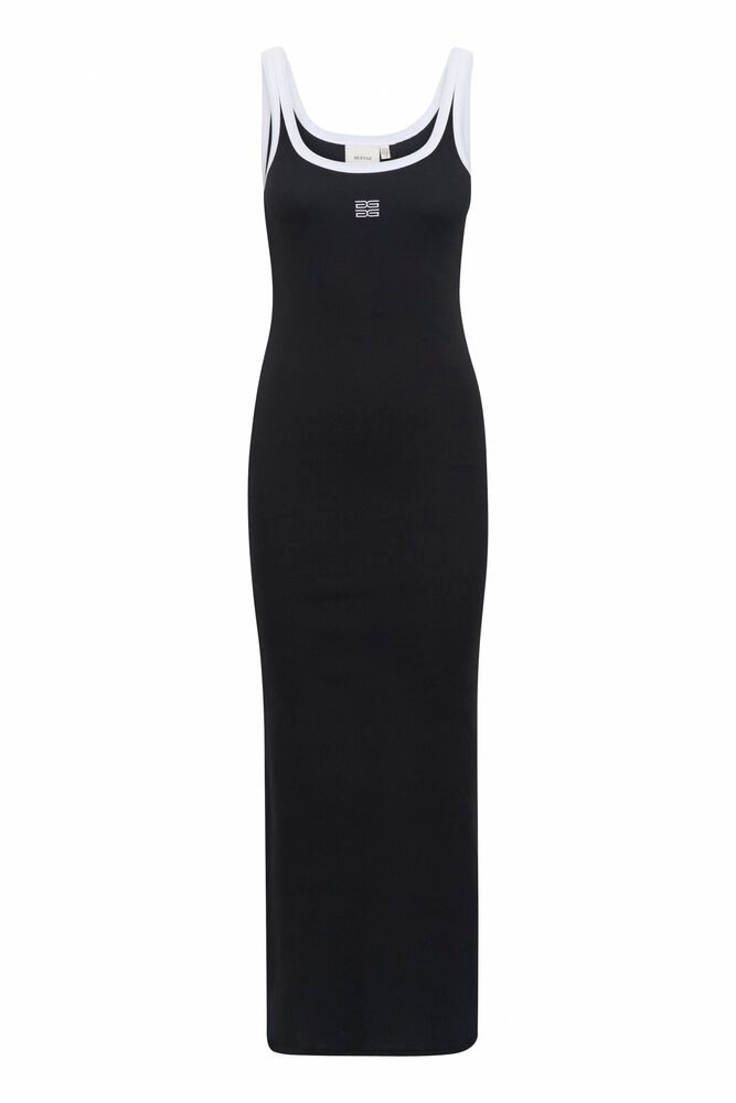GZdrew Contrast Logo Dress - Svart