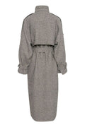 GZavic Long Coat - Black/White Houndstooth