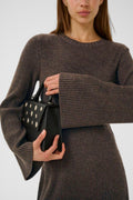 AntaliGZ Wool Short Dress - Chestnut Melange