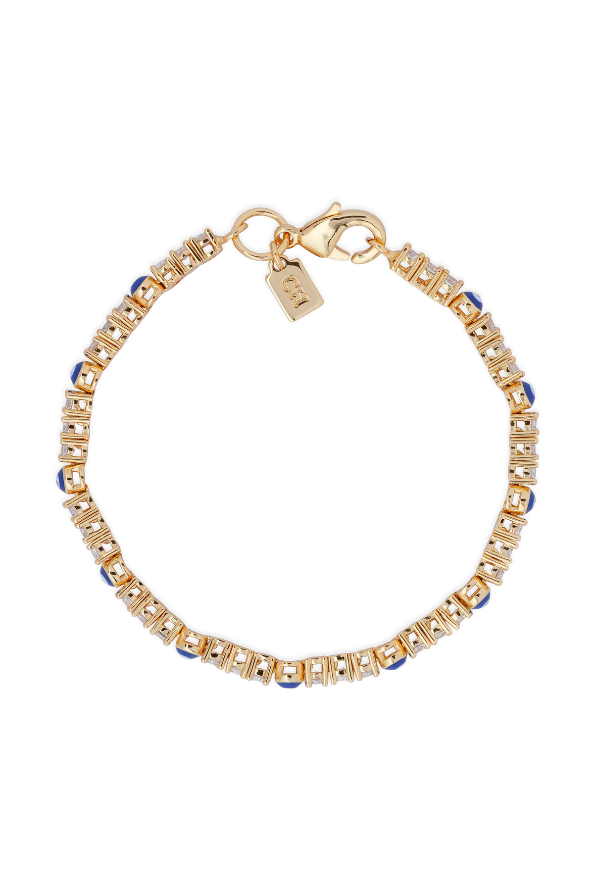 Serena Armband X Evil Eye - Greek Blue