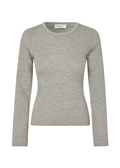 Hiroki O-Neck - Grey Melange