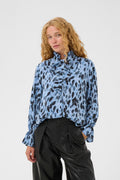 InWear GracieIW Printed Blus - Blue Painted Dot