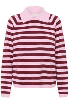 Madieiw Polo - Pink/Zinfandel Stripe