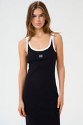 GZdrew Contrast Logo Dress - Svart