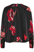 DawnIW Blouse - Black Poppy Rose
