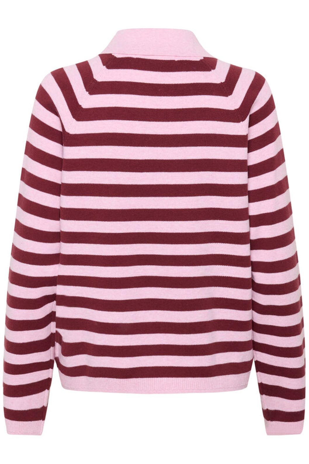 Madieiw Polo - Pink/Zinfandel Stripe