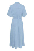 GZsauda SS Long Dress - Light Blue Washed