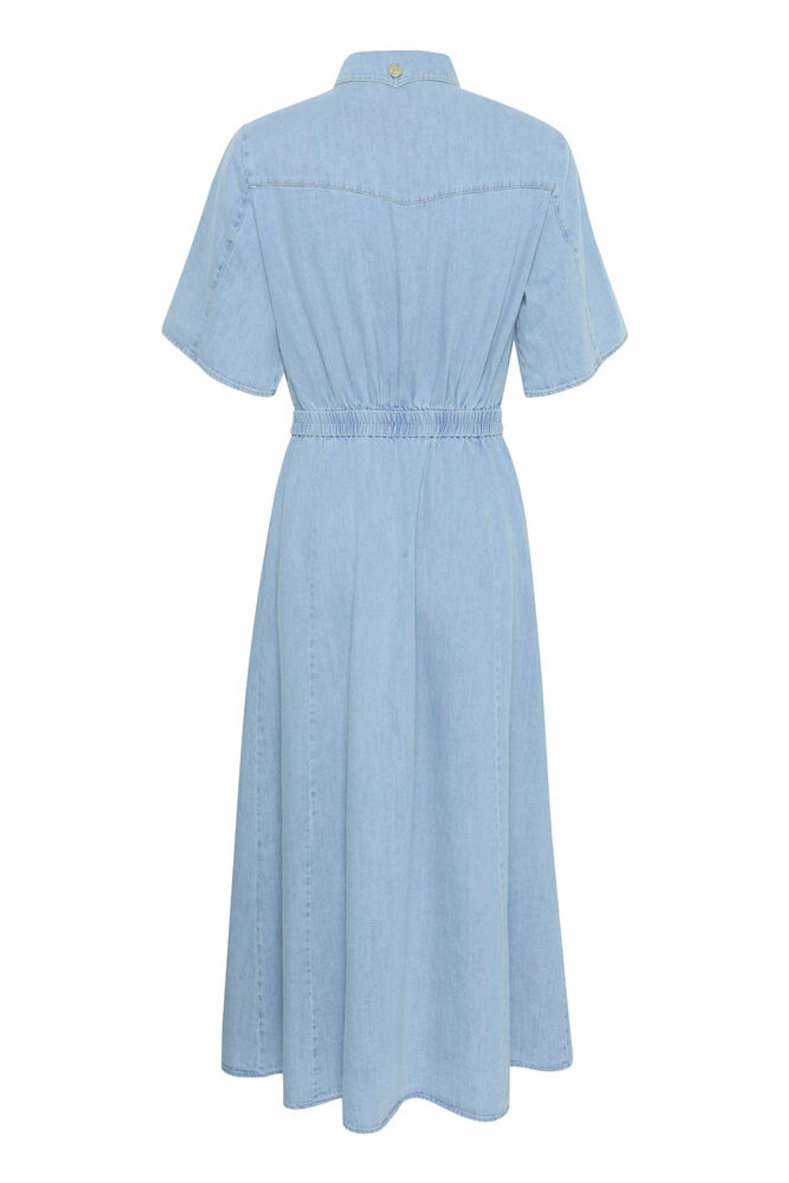 GZsauda SS Long Dress - Light Blue Washed