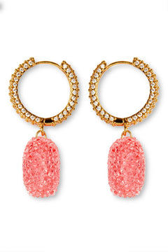 Jelly Heart Earrings - Gold