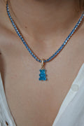 Nostalgia Bear Pave Connector - Gold Azure
