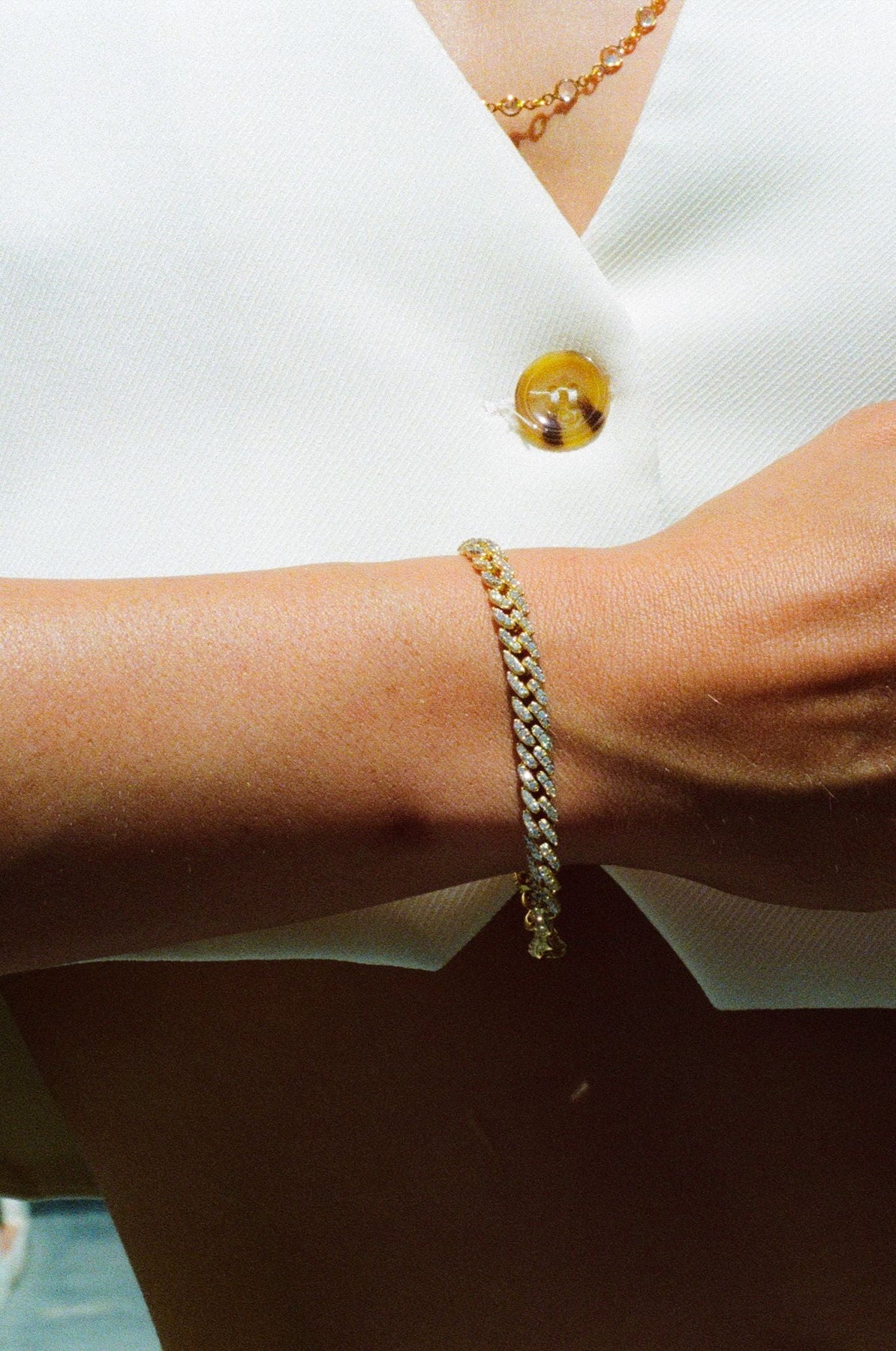 Classic Mexican Chain Bracelet - Clear