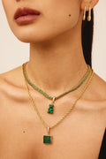 Micro Mexican Chain - Emerald