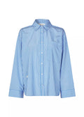 Kadir Stripe Shirt - Denim Blue Stripe