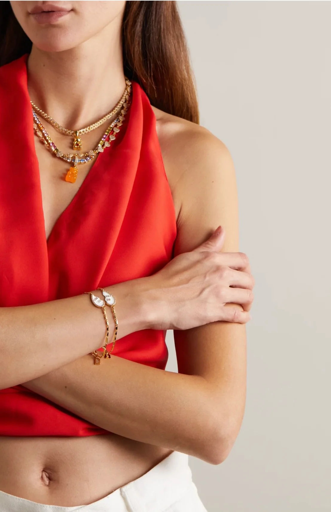 Micro Mexican Chain - Clear Gold