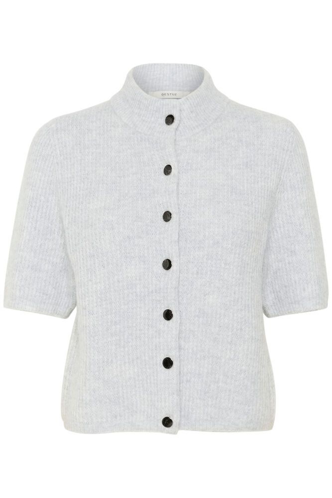 AlphaGZ SS Short Cardigan - Grey Dawn Melange