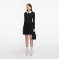 Tailored Knit Mini Dress - Svart