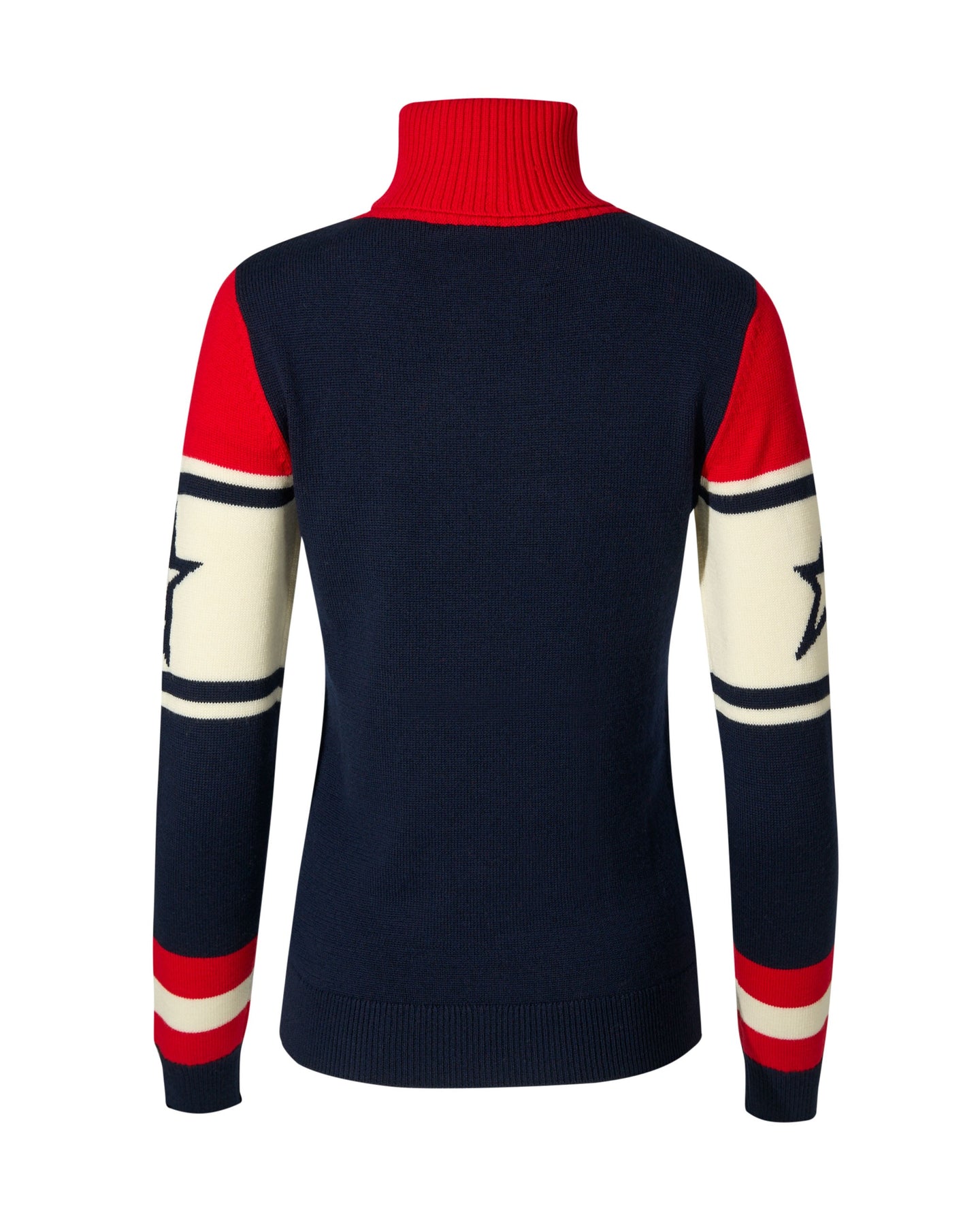 Schild Sweater - Röd & Marinblå